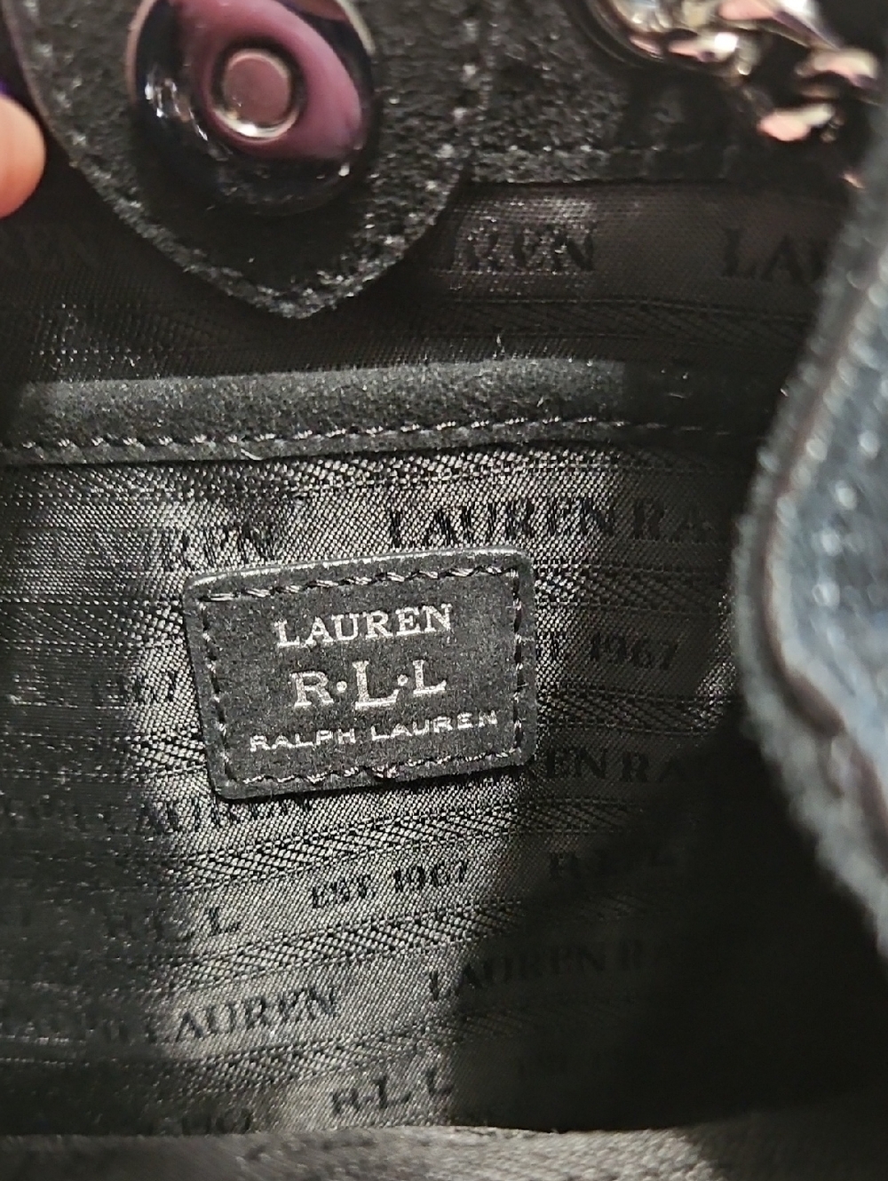 Ralph Lauren Boho Chic Leather Purse - Picture 2 of 4